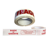 Adhé bande fragile